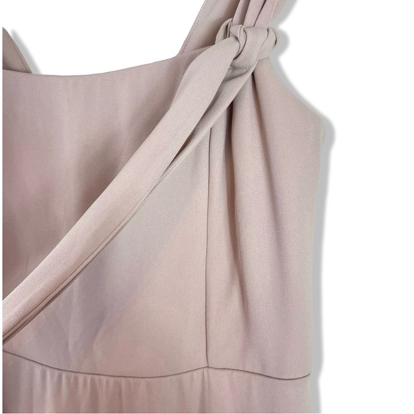 Show me your MUMU | Claire Midi Dress | Soft Beige Chiffon | Size Small S - Picture 8 of 16